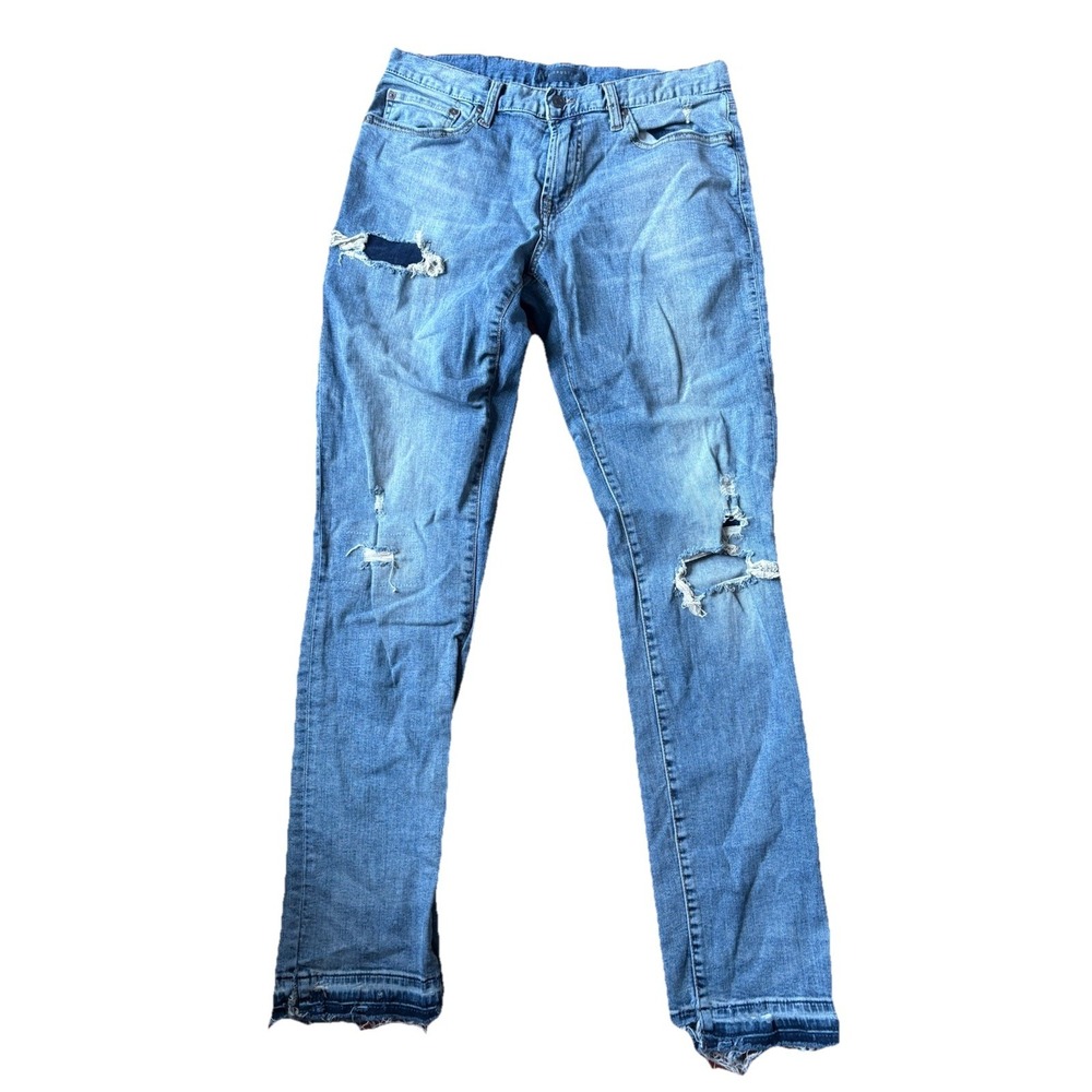 Aeropostale Jeans Men's 32x34 Slim Dark Wash Denim Distressed